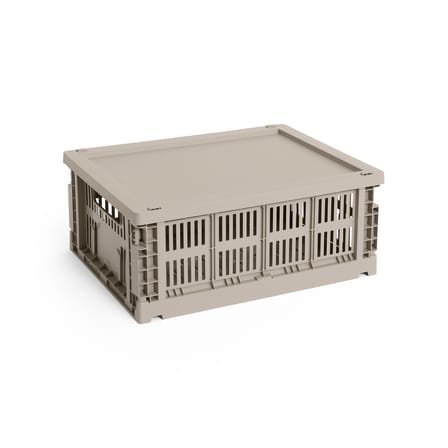Couvercle  plastique gris / Pour panier Colour Crate Medium 27 x 35 cm - Hay