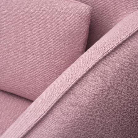 Fauteuil rembourré Mimi tissu rose - Hay