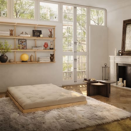 Schlafcouch Flip holz weiß / L 145 cm - 3 Positionen - KARUP