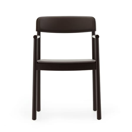 Gepolsterter Sessel Timb leder braun - Normann Copenhagen