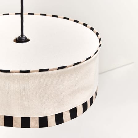 Paul Lampshade textile beige / Ø 50 x H 18 cm - NOBODINOZ