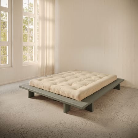 Lit double Japan bois vert / Pour matelas 160 x 200 cm - KARUP