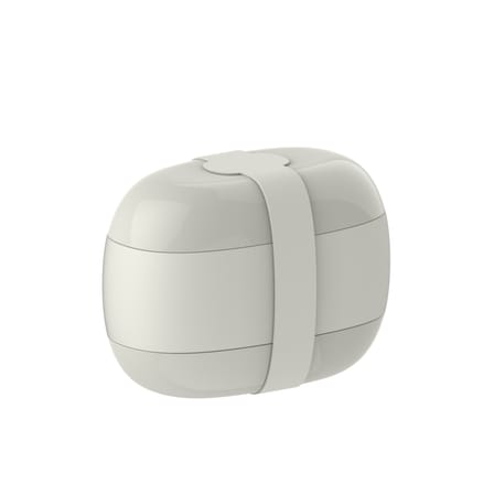 Lunch box Food à porter plastique gris / Large - 3 compartiments - Alessi