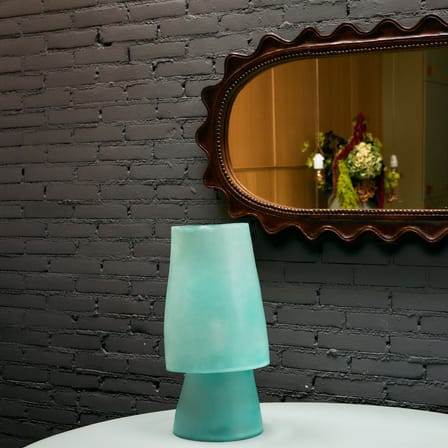 Miroir mural Wooden Ripple bois marron / 61 x 135 cm - HK LIVING
