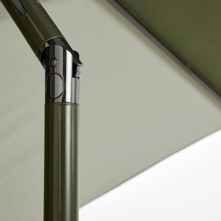 Terrazza - Hexagon Parasol textile green / Ø 300 cm - Hay