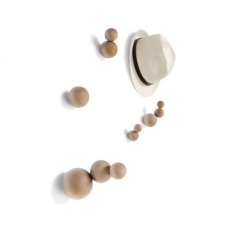 Set de 5 patères Bubble bois - Mogg