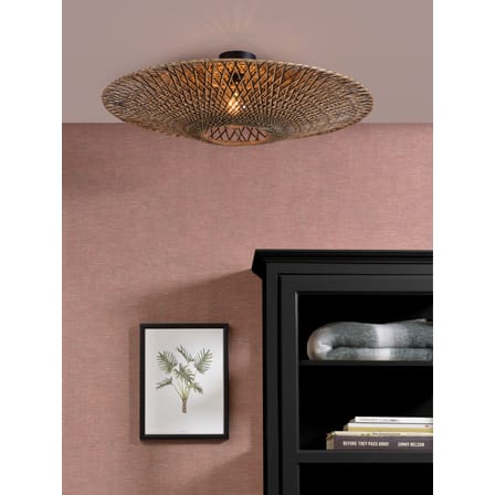 Plafonnier Bali Large bois naturel / Bambou - Ø 87 cm - GOOD&MOJO