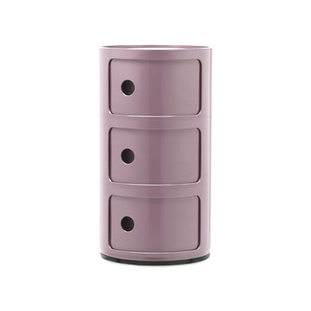 Rangement Componibili violet (1968) / 3 portes - H 58 cm - Kartell
