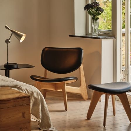 Poltrona bassa Slab Lounge pelle nero - Tom Dixon