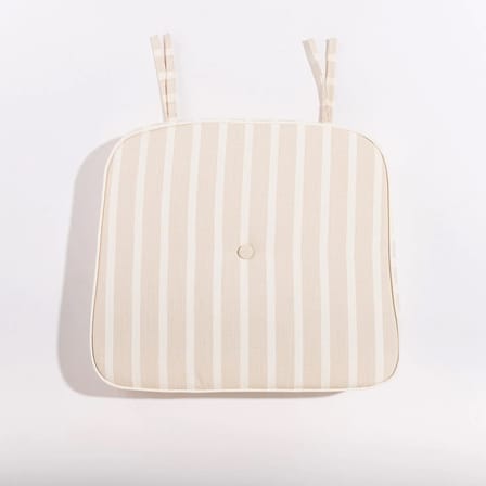 Stapelbarer Stuhl Al Fresco metall beige / Inklusive Kissen - BUSINESS & PLEASURE