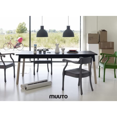 Suspension Unfold gris / Silicone - Ø 32,5 x H 29,5 cm - Muuto