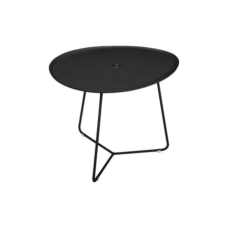 Table basse Cocotte métal noir / L 55 x H 43,5 cm - Plateau amovible - Fermob