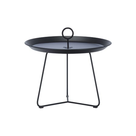 Table basse Eyelet Medium métal noir / Ø 57,5 x H 41 cm - Houe