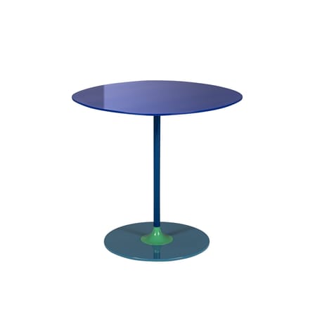 Table d'appoint Thierry verre bleu / 45 x 45 x H 45 cm - Verre - Kartell