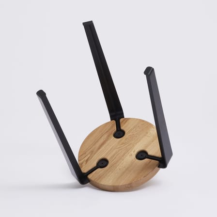 Tabouret empilable Lou / H 45 cm - Chêne - TIPTOE
