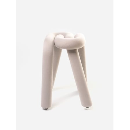 Tabouret rembourré Bold tissu gris - Moustache
