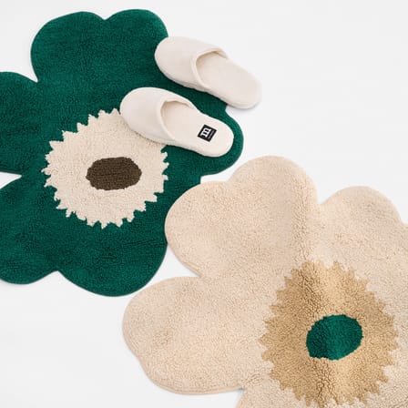 Tapis de bain Unikko vert / 73 x 74 cm - Marimekko