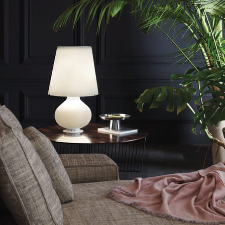 Tischleuchte Fontana 1853 Large glas weiß / H 78 cm – Max Ingrand, 1954 - Fontana Arte