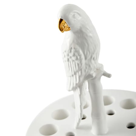 Vase Bird Watching céramique blanc / H 51 cm - Pols Potten