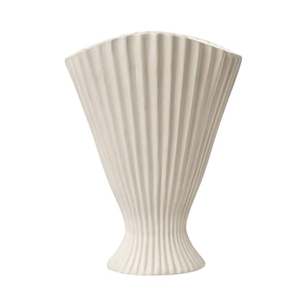 Vase Fountain Large keramik weiß / L 23 x H 30,5 cm - Ferm Living
