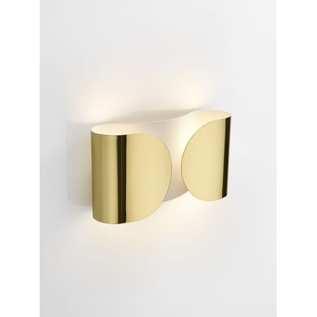 Applique Foglio or métal / L 37 cm - Flos