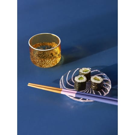 Set de 2 assiettes à mignardises Spin verre - Hay