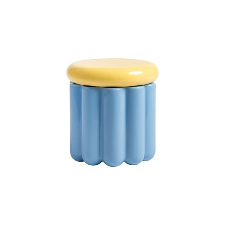 Boîte hermétique Charlo céramique bleu / Ø 15 x H 16 cm - & klevering