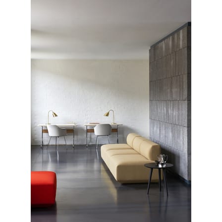 Bureau Pavilion AV16 plastique beige bois naturel / Linoleum  - 130 x 65 cm - &tradition