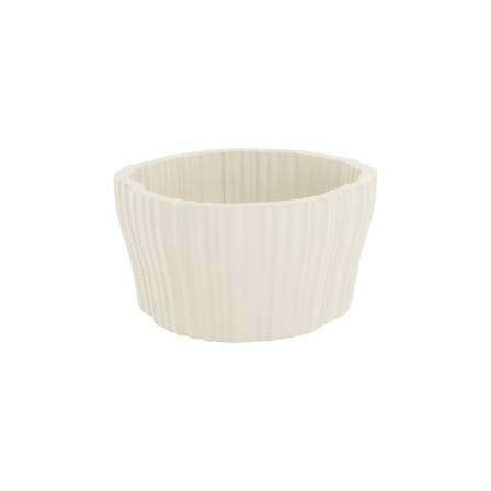 Cache-pot Corteza Large plastique blanc / 64 x 70 cm x H 36 cm - Kartell