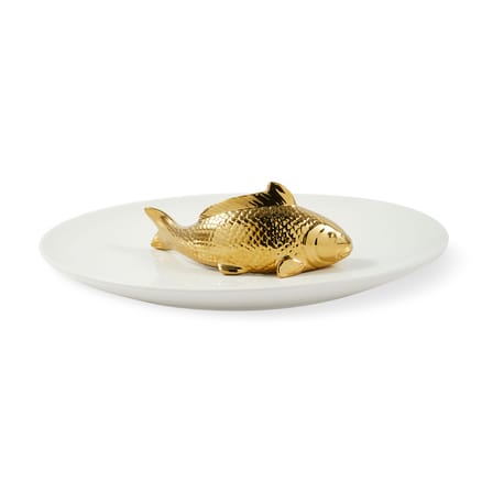 Centre de table Fish céramique blanc / Ø 40 cm - POLSPOTTEN