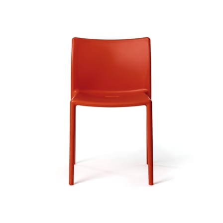 Chaise empilable Air-Chair plastique rouge / Jasper Morrison, 2000 - Magis