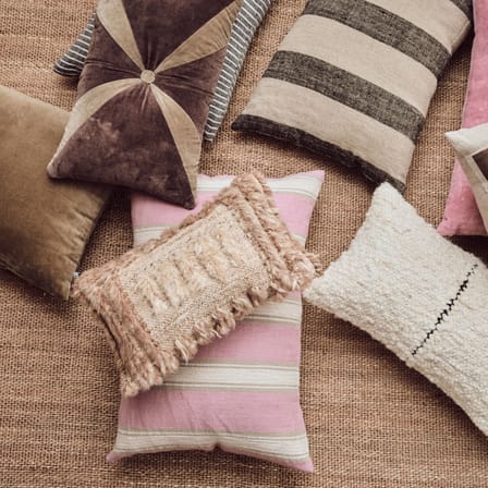 Cuscino Velvet tessuto marrone / 50 x 30 cm - HK LIVING