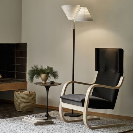 Lampadaire A810 métal blanc / Alvar Aalto, 1959 - ARTEK