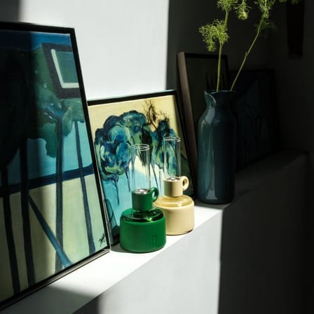 Lampe à huile Flamtastique XS vert / H 22,5 cm - Indoor - Fatboy
