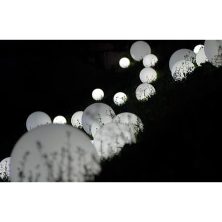 Lampe extérieur sans fil rechargeable Globo Outdoor LED plastique blanc plastique blanc / Ø25 cm - Slide
