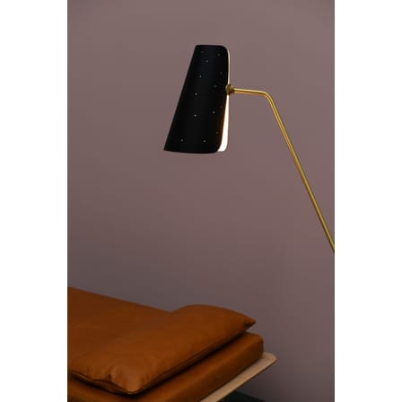 Lampadaire G21 Perforé métal noir / Liseuse - Réédition 1951, Pierre Guariche - SAMMODE STUDIO