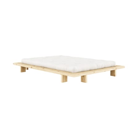 Lit double Japan bois naturel / Pour matelas 140 x 200 cm - KARUP