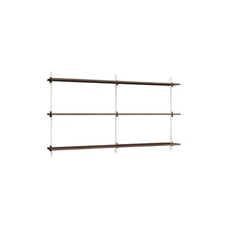 Wall Shelving – ws.85.2 Shelf wood brown / W 162 x H 85 cm x D 17.5 cm - MOEBE