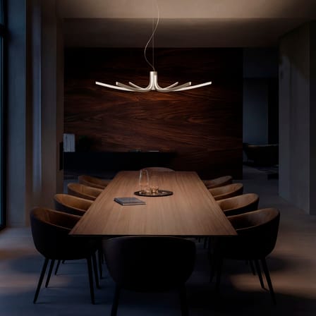 Sospensione Asteria LED metallo / Ø 105 cm - Foscarini