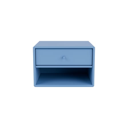 Table de chevet murale Dash bois bleu / Console - L 35,4 x P 30 x H 24 cm - MONTANA