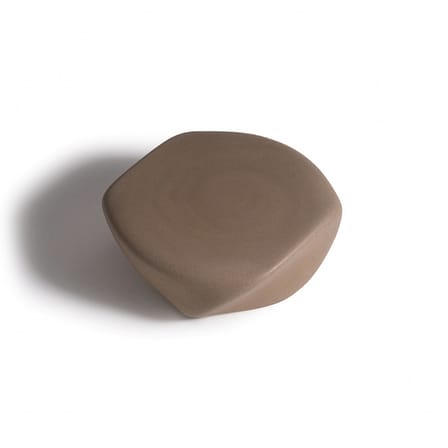 Tavolino Reborn materiale plastico beige / 70 x 75 x H 30 cm - 100% riciclato - Slide