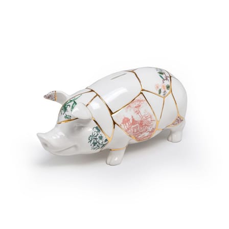 Tirelire Kintsugi céramique multicolore - Seletti