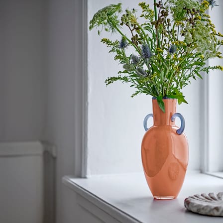 Vase Anniversary verre orange - Bloomingville