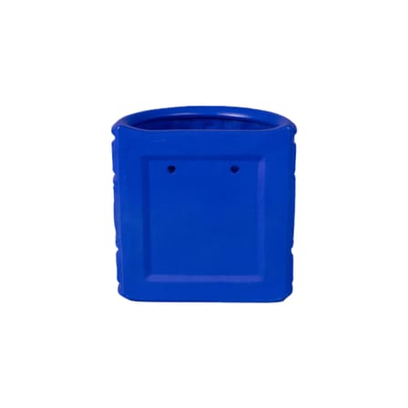 Vase mural Magna Graecia - Greche céramique bleu / L 25 x H 25 cm - Terre cuite - Seletti