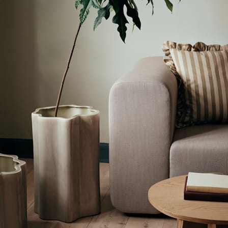 Sonja Vase ceramic grey / Ø 35 x H 55 cm - BROSTE COPENHAGEN