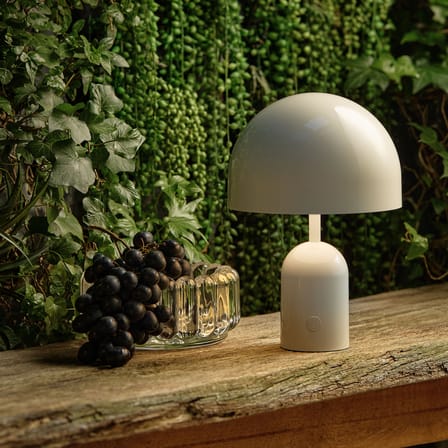 Bell LED Wireless rechargeable lamp plastic material white - Tom Dixon