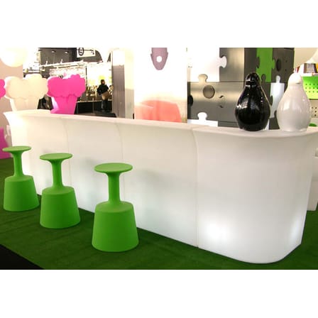 Tabouret de bar Drink plastique blanc / H 75 cm / Seconde vie - Slide