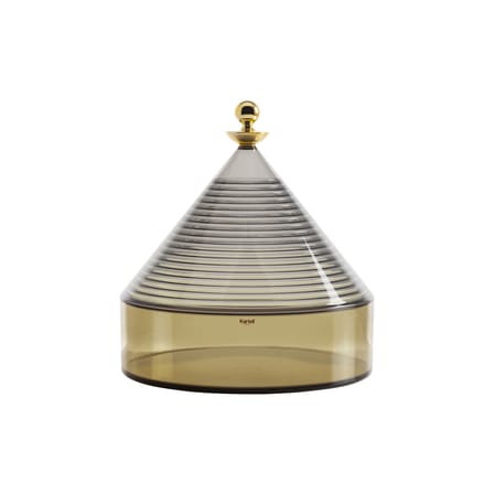 Boîte Trullo plastique vert / Ø 25 x H 27 cm - Fabio Novembre, 2019 - Kartell