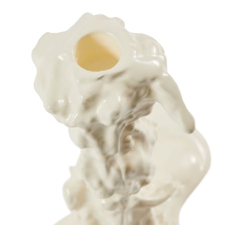 Bougeoir Drip Large métal blanc / H 25 cm - Pols Potten
