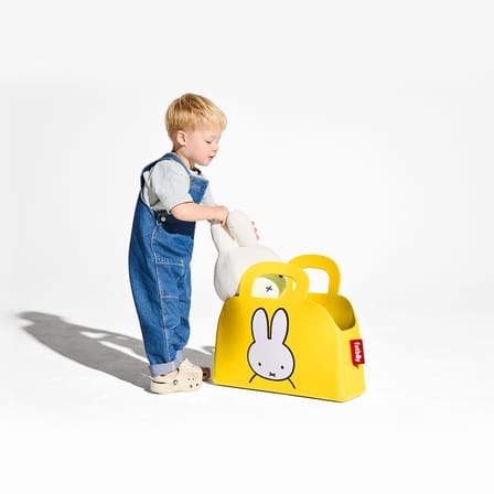 Cestino Sjopper-Kees x Miffy materiale plastico giallo / L 47 x H 44 cm - Fatboy